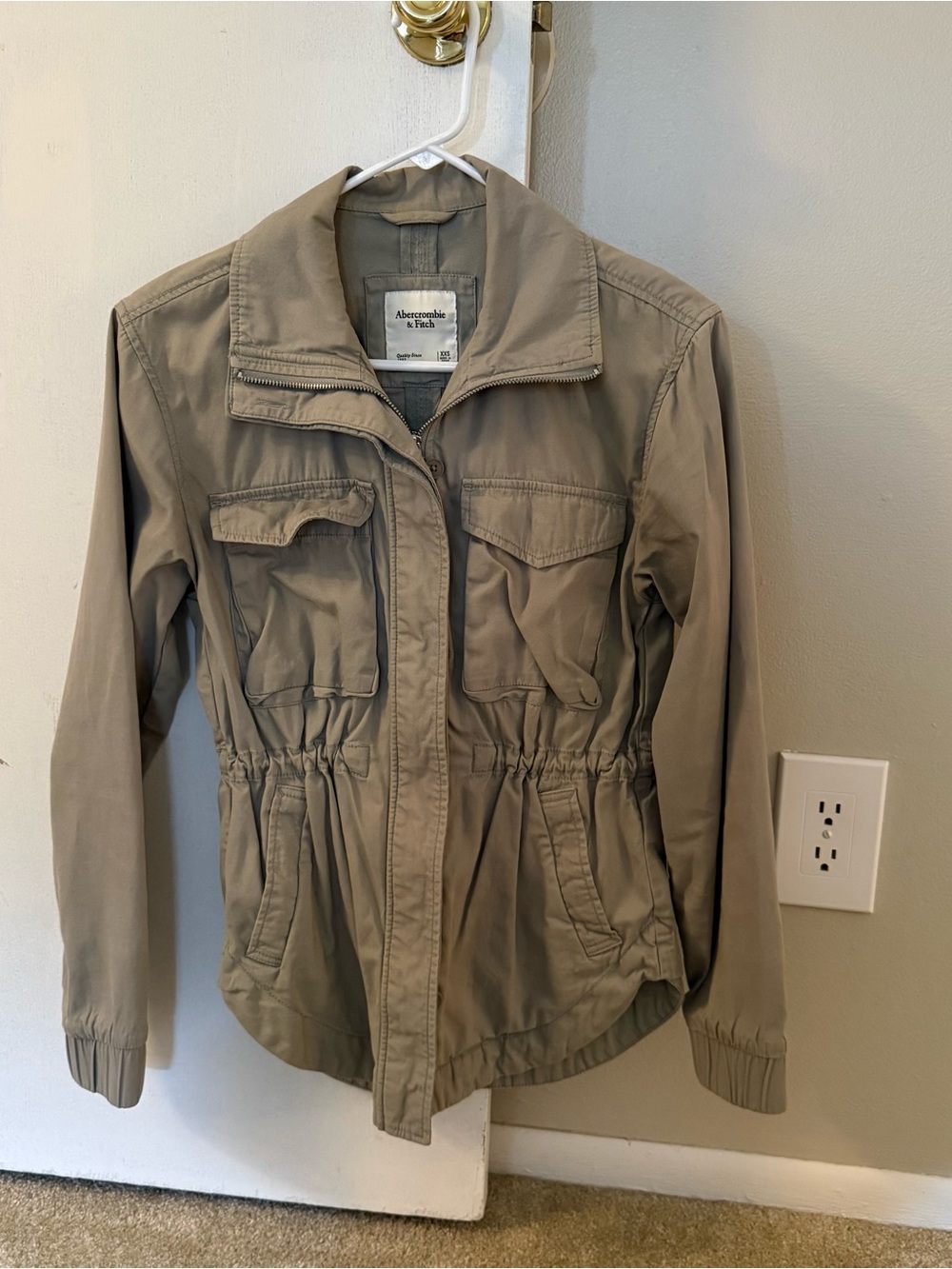 Abercrombie & Fitch Women's Olive Green Utility Field Jacket